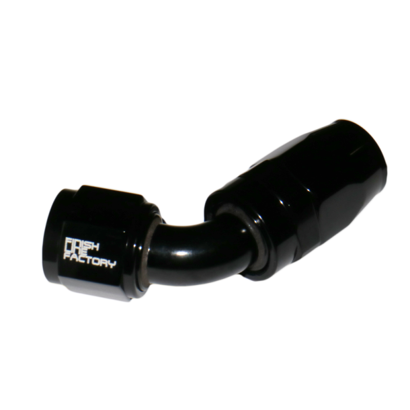 Black Swivel Hose End -60 degree AN